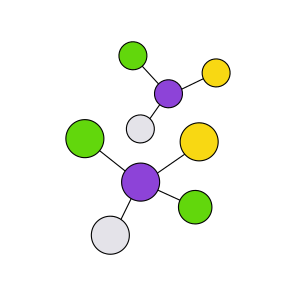 Molecule, Bonding, Chemical Structure, Topology, Mesh Network icon