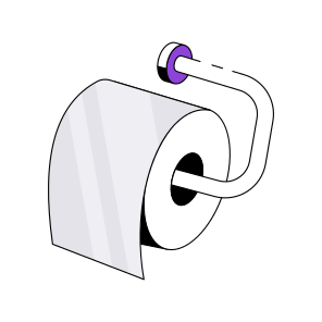 Tissue Roll, Hygiene, Cleaning Paper, Tissue Papers, Napkins icon