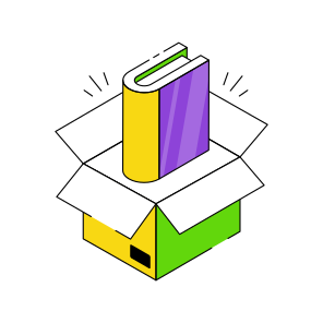 Book Package, Book Parcel, Book Carton, Book Box, Booklet  icon