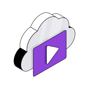 Cloud Video, Online Video, Video Streaming, Play Video, Cloud Media,  icon