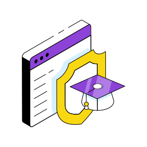 Education Security, Education Protection, Academic Security, Academic Protection, Secure Education  icon