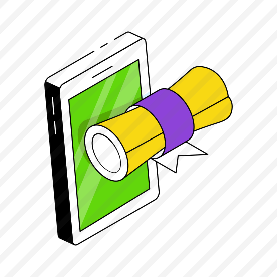 Mobile Degree, Diploma, Certificate, Deed, Credential Document,  preview