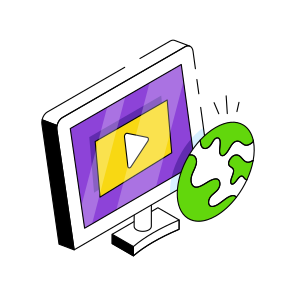 Online Media, Online Video, Video Streaming, Global Video, Multimedia  icon
