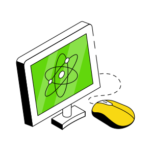 Online Science, Electron, Proton, Neutron, Physics  icon