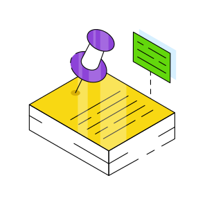 Pushpin Document, Doc, Archive, File, Paper  icon