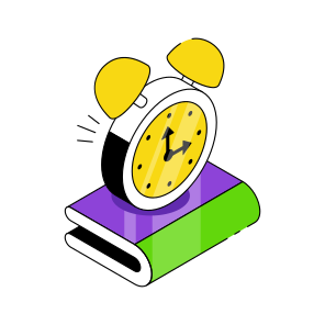Study Time, Learning Time, Education Time, Reading Time, Clock icon