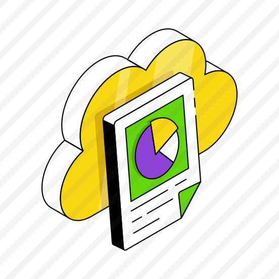 Cloud Business Report, Business Graph, Statistics Report, Cloud Technology, Cloud Computing  preview