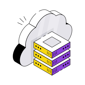 Cloud Server, Cloud Dataserver, Cloud Database, Cloud Technology, Cloud Computing  icon