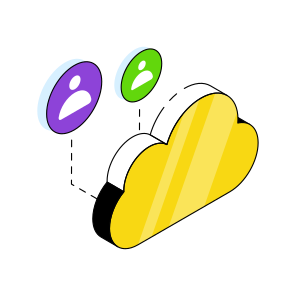 Cloud Users, Cloud Hosting, Cloud Technology, Cloud Computing, Cloud Profiles,  icon