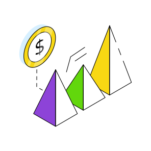 Data Analytics, Infographic, Statistics, Pyramid Chart, Pyramid Graph  icon