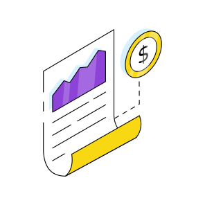 Financial Report, Financial Graph, Statistics, Infographic, Data Analytics  icon