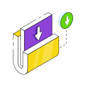 Folder Download, Document Download, Doc, Archive, Binder  icon