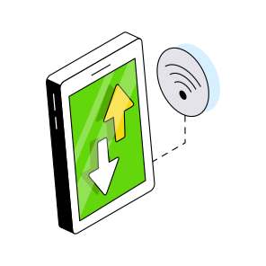 Mobile Data Transfer, Data Exchange, Data Transmission, Data Sync, Data Synchronization,  icon