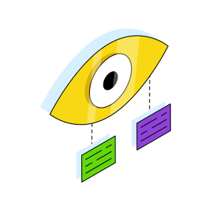 Network Monitoring, Network Inspection, Network Visualization, Network View, Eye  icon
