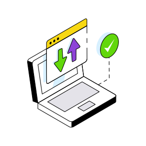 Online Data Transfer, Data Exchange, Data Transmission, Data Synchronization, Data Movement  icon