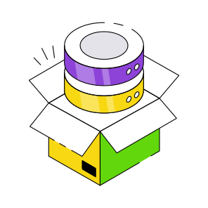 Server Parcel, Server Package, Database Parcel, Database Package, Server Box icon