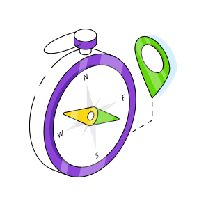 Compass, Windrose, Magnetic Tool, Orientation, Direction Tool icon