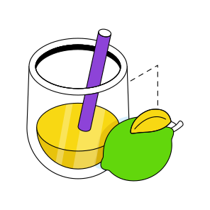 Lemonade, Lemon Drink, Drink Glass, Cocktail, Juice, icon