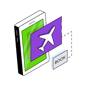 Mobile Flight Booking, Online Booking, Air Travel, Flight Booking App, Phone Travel Application, icon