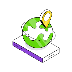 Mobile Global Location, Global Direction, Navigation, Geolocation, Gps  icon