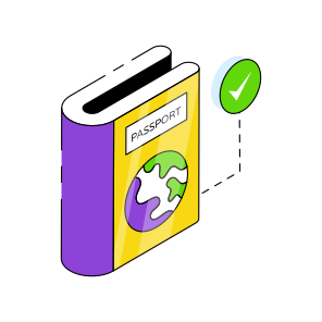 Passport, Visa, Permit, Travel Pass, Identity Pass icon