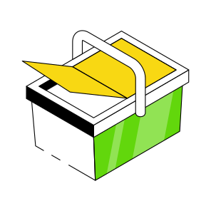 Picnic Basket, Bucket, Container, Hamper, Food Basket  icon