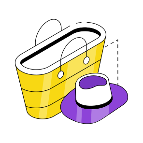 Purse, Handbag, Clutch, Bag With Hat, Bag With Cap,  icon