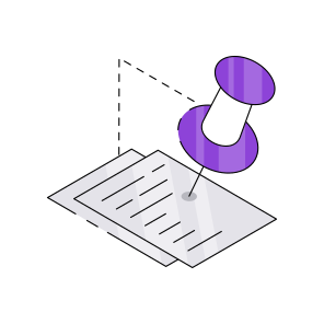 Pushpin Document, Doc, Archive, File, Paper  icon