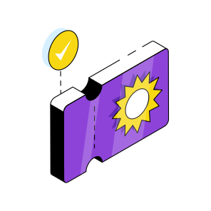 Summer Ticket, Raffle, Voucher, Vacation Pass, Travel Pass,  icon