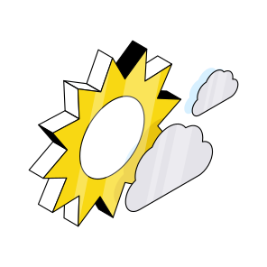 Sun, Sunlight, Sunbeam, Sun Rays, Daylight  icon