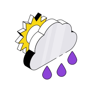 Sunny Rainy Day, Weather, Forecast, Overcast, Meteorology,  icon