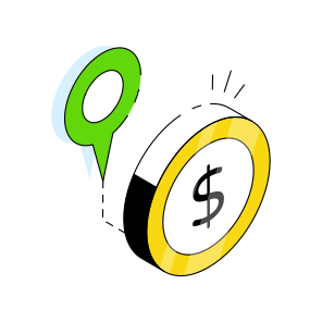 Bank Location, Financial Location, Geolocation, Navigation, Gps icon