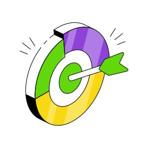 Data Target, Data Goal, Analytical Target, Aim, Objective  icon