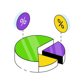 Discount Chart, Pie Graph, Data Analysis, Infographic, Statistics icon