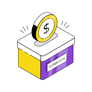 Donation Box, Charity, Funding, Endowment, Giving Money icon