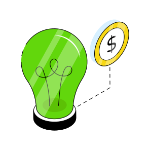 Financial Idea, Financial Innovation, Business Idea, Business Innovation, Creative Idea, icon