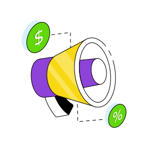 Financial Marketing, Financial Publicity, Financial Campaign, Announcement, Digital Marketing  icon