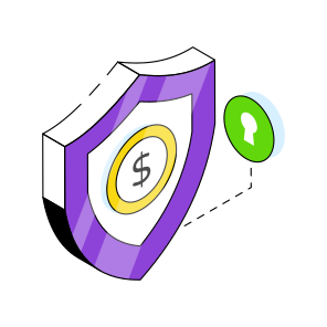 Financial Security, Financial Protection, Money Security, Money Protection, Financial Assurance icon