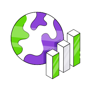 Global Analytics, Infographic, Statistics, Global Chart, Global Graph  icon