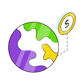 Global Money, Global Economy, Global Investment, Global Currency, Worldwide Investment icon