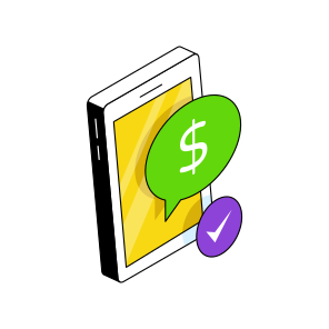 Mobile Financial Chat, Mobile Investment, Online Money, Online Cash, Online Economy icon