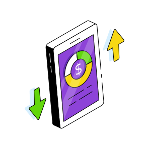 Mobile Money Transfer, Mobile Investment, Online Money, Online Cash, Online Economy icon