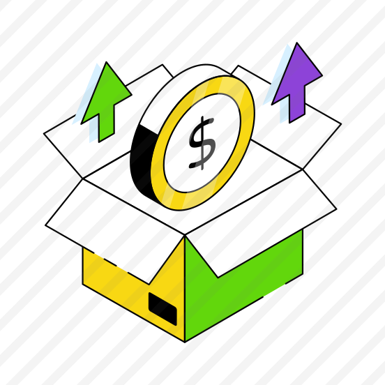 Money Box, Financial Parcel, Financial Package, Carton, Box,  preview
