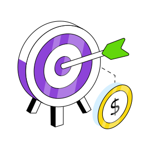 Money Target, Dollar Target, Financial Target, Money Goal, Cash Target icon