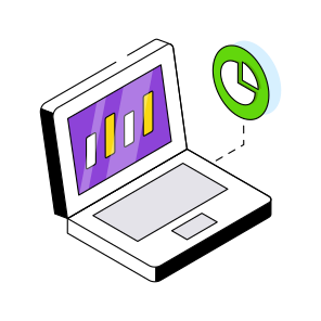 Online Data Analytics, Infographic, Statistics, Online Chart, Online Graph  icon