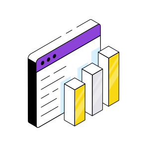 Online Data Analytics, Infographic, Web Statistics, Online Chart, Online Graph  icon