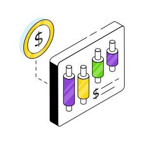 Online Data Analytics, Online Infographic, Online Statistics, Financial Chart, Financial Graph icon