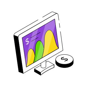 Online Data Analytics, Online Infographic, Online Statistics, Financial Chart, Financial Report  icon