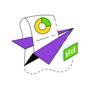 Send Business Report, Data Analytics, Infographic, Statistics, Business Chart,  icon