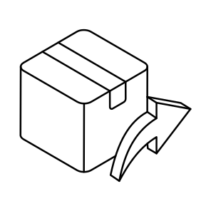Parcel Return, Package Return, Order Return, Parcel Reback, Package Refund icon